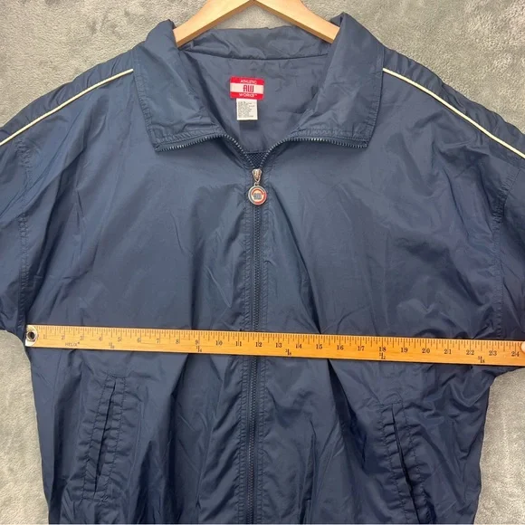 Vintage Athletic Works Windbreaker Jacket Bomber Retro Streetwear Men’s Large - Picture 4 of 5